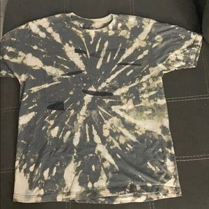 Custom bleach tie-dyed t-shirt